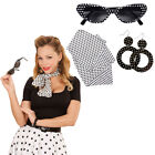 50s Skirt n Roll Fashion Rockabilly Costume Set Wrap Earrings Sunglasses 