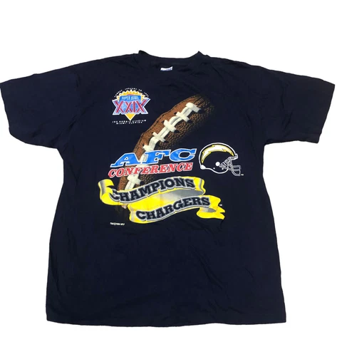 Vtg 1994 Chargers AFC Conference Champions  Super Bowl XXIX T-shirt  Sz XL Cover