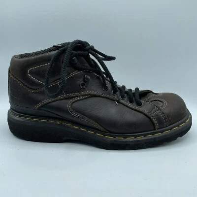 Botas Doc Martens 9245 Marrón Reino Unido Talla 9 Suela Cojín de Aire Con Cordones Combate Inglaterra Foto 1 de 4