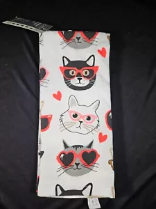 Brandneu WT Casaba 2 Stck. "Katzen in Gläsern"" 100 % Baumwolle 18""x28"" Küchentücher" - Bild 1 von 5
