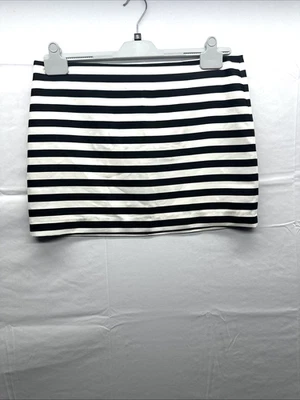 Minifalda a rayas Mango para mujer talla 12 multicolor forrada gancho y ojo más cremallera Foto 1 de 4