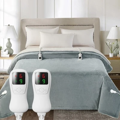 Electric Heated Blanket King Size, Super Soft Cozy Luxury Faux Fur & Thick Sh... - Image 1 of 4