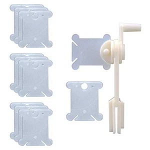 1X(500 Pieces Plastic Embroidery Floss Bobbins with Floss Winder for Craft3273 - Picture 1 of 6