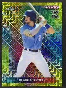 2023 Leaf Vivid - Blake Mitchell 9/10 Yellow Mojo #52 Kansas City Royals - Picture 1 of 2