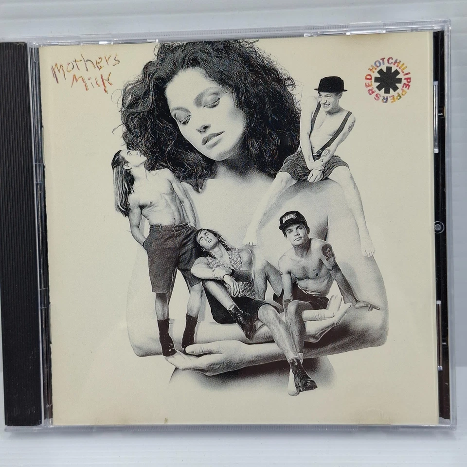 CD de leche materna Red Hot Chili Peppers cubierta censurada limpia en Estados Unidos CDP-7-93911-2 abierto Foto 1 de 2