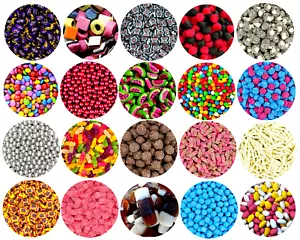 Pick n Mix RETRO SWEETS 200g Traditional Sweets 250 CHOICE HALLOWEEN FATHERS DAY - Picture 1 of 223