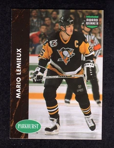 1992-93 Parkhurst Award Winner #PHC7 Mario Lemieux Penguins HOF NHL Insert Card - Picture 1 of 2