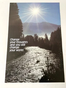 Vintage Argus Change The World Uplifting Inspirational Poster 21” X 14” #42956 - Picture 1 of 11