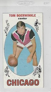 Tom Boerwinkle Chicago Bulls 1969 Topps Rookie Basketball Card EX - Picture 1 of 2
