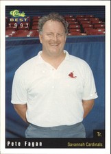 1991 Savannah Cardinals Classic/Best #4 Pete Fagan TR