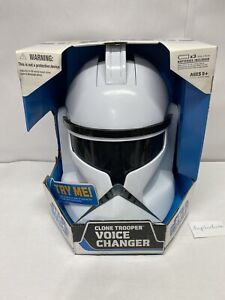 Star Wars Clone Trooper Talking Voice Changer Helmet Hasbro 2008 -NEW Sealed box