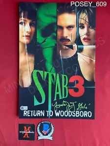 Parker Posey firmato Stab 3 11x17 foto Scream 3 Jennifer Jolie Beckett certificato di autenticità - Foto 1 di 4