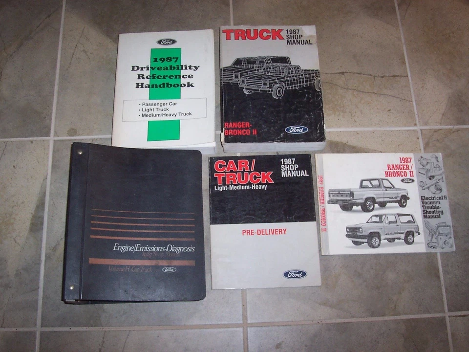 1987 Ford Ranger Bronco II Pickup Truck Workshop Shop Service Repair Manual Set — 第 1/1 张图片