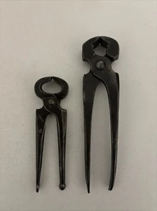 Vintage Pincers x2 Nippers Wire Cutters Knipex Germany 160mm 210mm Old Hand Tool - Picture 1 of 10