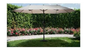 TELO RICAMBIO PER OMBRELLONE GIARDINO DOPPIO A PALO CENTRALE LOULE 455X270x250 - Foto 1 di 1