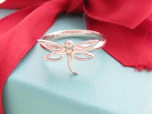 Tiffany & Co. Silver Dragonfly Ring Size 5 - Picture 1 of 4