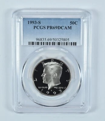 1993-S Kennedy Half Dollar PR69 DCAM PCGS Blue Label - Image 1 of 4