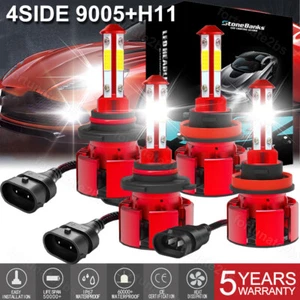 H11 9005 LED Headlight Super Bright Bulbs Kit 8000K White 330000LM High/Low Beam - Picture 1 of 12