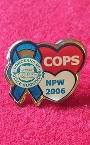 Sorgen der Polizei Überlebenden Anstecknadel C.O.P.S. COPS First Responder 2006 - Bild 1 von 2