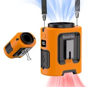 Socool Fan 5000Mah Portable Waist Fan Portable Hanging Neck with Power Bank 4 Sp - Picture 1 of 12