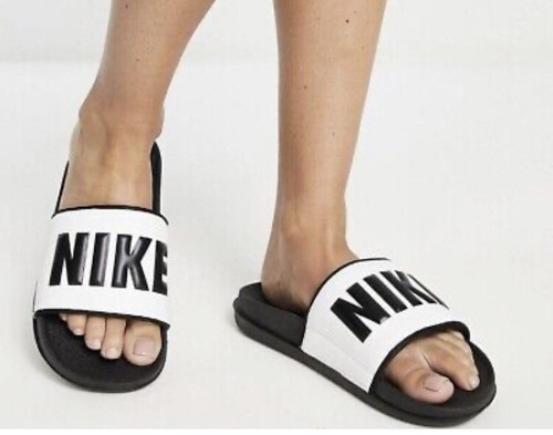sliders nike offcourt 5.5 bianco e nero nuovi con etichetta