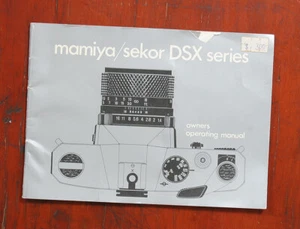 LIBRO DE INSTRUCCIONES SERIE MAMIYA DSX/148590 - Imagen 1 de 1