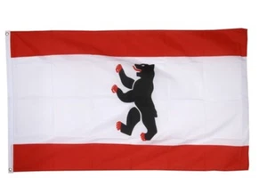 Deutschland Berlin Hissflagge Berliner Fahnen Flaggen 60x90cm - Picture 1 of 1