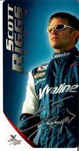 "NASCAR Legend" Scott Riggs Hand Signed 4X7.5 Cardstock Biography - Picture 1 of 2