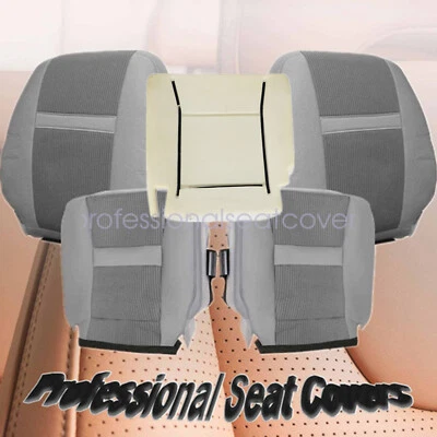 For 06-10 Dodge Ram 2500 Front Bottom & Back Cloth Seat Cover & Foam Cushion - Image 1 of 4