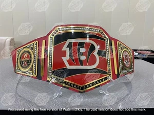 Cincinnati Bengals Championship Belt Adult Size 2mm Brass - Picture 1 of 4