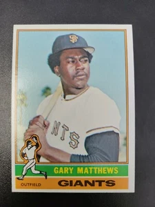 1976 Topps Baseball # 133 Gary Matthews "GIANTS" EX CONDITION - Picture 1 of 6