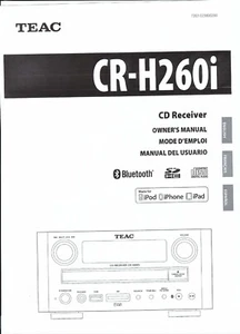 Teac Bedienungsanleitung user manual owners manual für CR-H 260i mehrspr. Copy - Picture 1 of 1