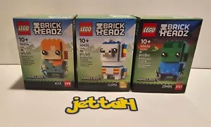LEGO BrickHeadz Minecraft: Alex 40624, Llama 40625, & Zombie 40626 NEW/SEALED! - Picture 1 of 11