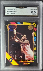 1992 Wild Card - 5 Stripe - Darryl Dawkins #69 GMA 8.5 Near Mint - Bild 1 von 2