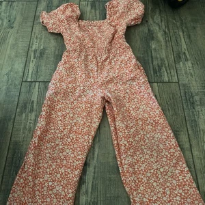 Girls' Short Sleeve Open-Back Jumpsuit - Cat & Jack™ - Picture 1 of 2