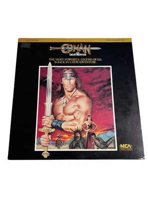 Conan the Destroyer Extended Play Laserdisc LD Arnold Schwarzenegger 1985 MCA Foto 1 de 4