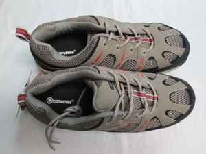 Mens Work Hiker Boots Comp Toe, EH, Non-Metallic, Oxford Gray/Red, Size 12W - Picture 1 of 6