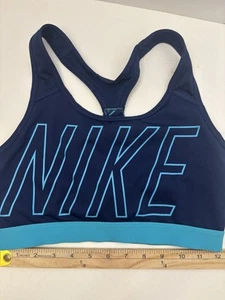 Reggiseno sportivo Nike Dri Fit Classic senza pastiglie blu donna taglia small - Foto 1 di 7
