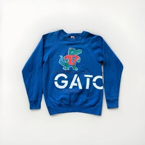 Vintage UF Florida Gators Crewneck Sweatshirt Adult Size M Wrap Around Print - Picture 1 of 6