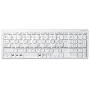 ELECOM keyboard wireless receiver included pantograph compact TK-FDP099TWH Japan - Picture 1 of 7