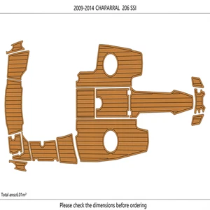 2009-2014 CHAPARRAL 206 SSI Cockpit Swim platform bow1/4"6mm EVA foam faux floor - Picture 1 of 19