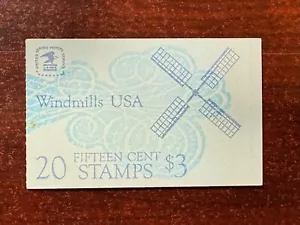 US Scott #1738-1742 Windmills 15c Booklet of 20 Stamps Mint NH 1980 - Picture 1 of 5