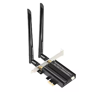 PCI-E WiFi 6E Gaming Adapter Desktop PC for Intel AX5400 PCIe Wifi Card 2.4GHz - Photo 1/20