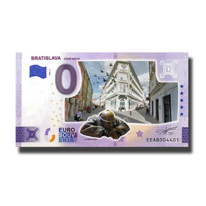 0 Euro Souvenir Banknote Bratislava Stare Mesto Slovakia EEAB 2022-7 Colour - Picture 1 of 4