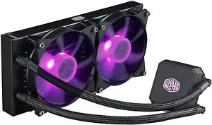Cooler Master MasterLiquid LC240E RGB Close-Loop AIO CPU Liquid Cooler, 240mm - Picture 1 of 7