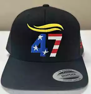 Yupoong Classic Trucker Cap Trump 47 Embroidered Cap - Picture 1 of 3