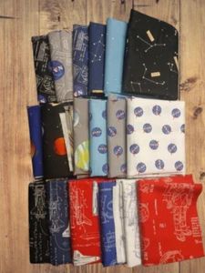 18 Fat Quarters - Assorted Outer Space by NASA Fat Quarter Bundle - Picture 1 of 2