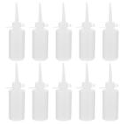 8 Pcs White Plastic Sewing Machine Oiler Squeeze Bottle Needle Applicator