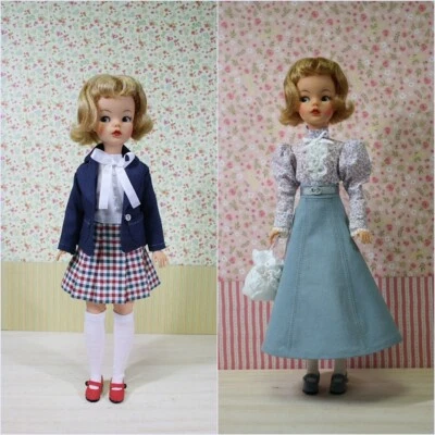 Tammy doll clothes Uniforms Skirt All in one blouse Socks Maryjane shoes - Image 1 of 4