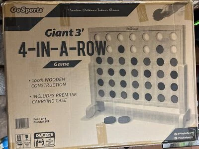 GoSports 2 Foot Width Giant 4 in A Row Game with Carrying Case, 2 Foot, White  - Image 1 of 2